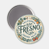 Fresno Californië Central Valley VS Magneet (Voorkant / Achterkant)