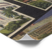 Fresno, Californië - grote Letter-scènes Poster (Hoek)