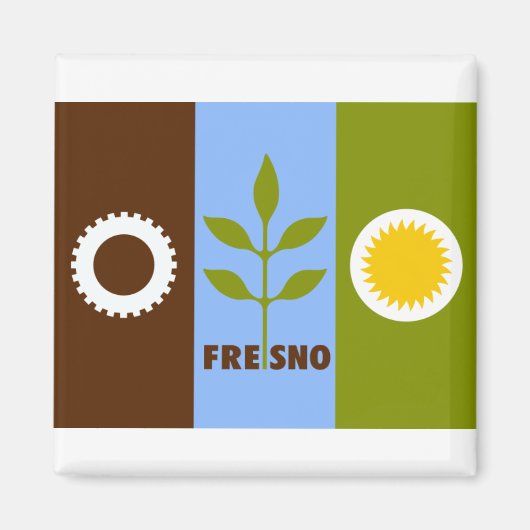 Fresno Californië Magneet (Voorkant)