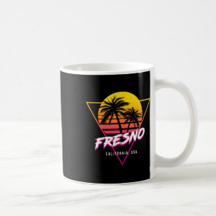 Fresno Californië Palmbomen Usa Surfen Retro Zon Koffiemok