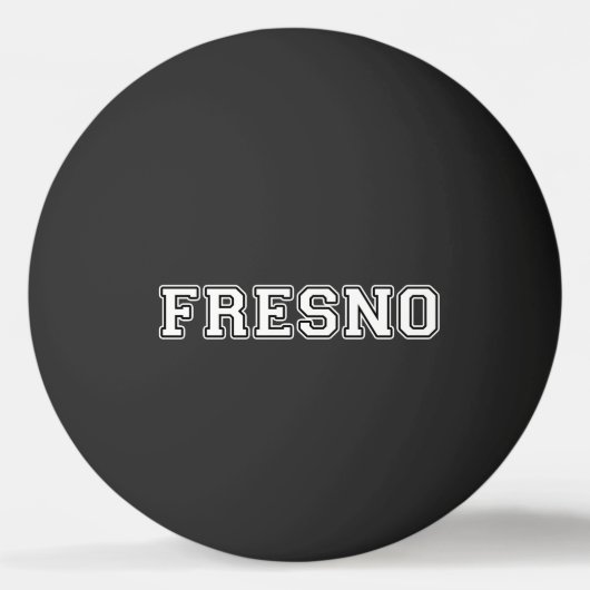 Fresno Californië Pingpongbal (Voorkant)