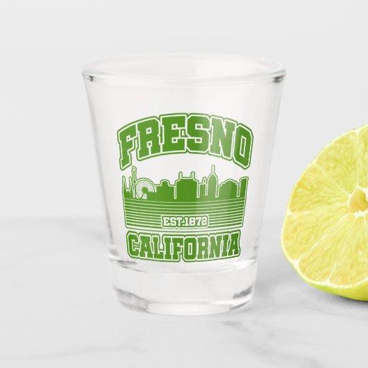 Fresno, Californië Shot Glas (Voorkant)