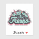Fresno, Californië Sticker (Vel)