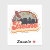 Fresno, Californië Sticker (Vel)