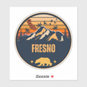 Fresno, Californië Sticker (Vel)