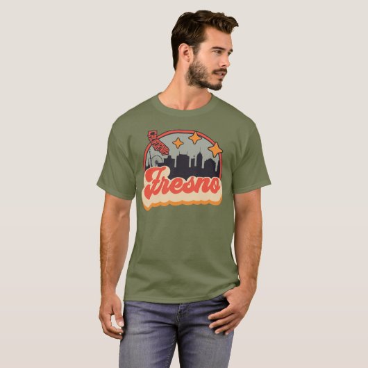 Fresno, Californië T-shirt (Voorkant volledig)
