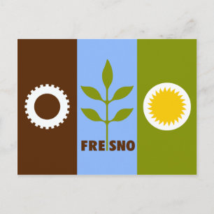 Fresno, Californië, Verenigde Staten Briefkaart