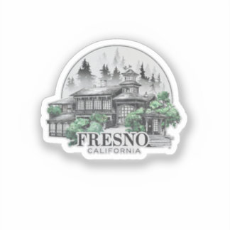 Fresno City California Verenigde Staten Sticker