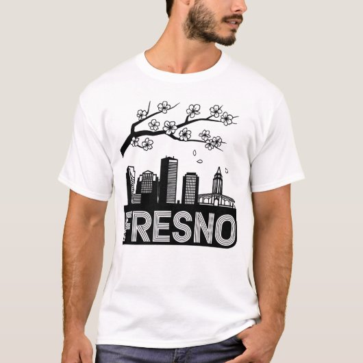 Fresno City California Verenigde Staten T-shirt (Voorkant)