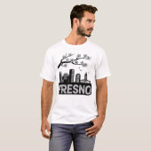 Fresno City California Verenigde Staten T-shirt (Voorkant volledig)