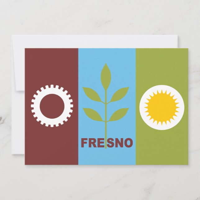 Fresno City vlag (Voorkant)