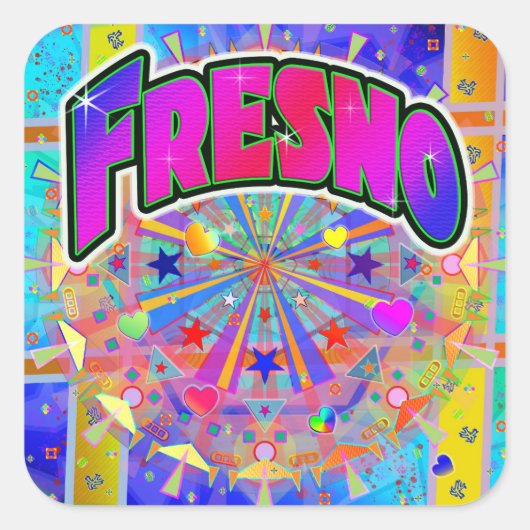 Fresno Cosmic Unity Sticker (Voorkant)