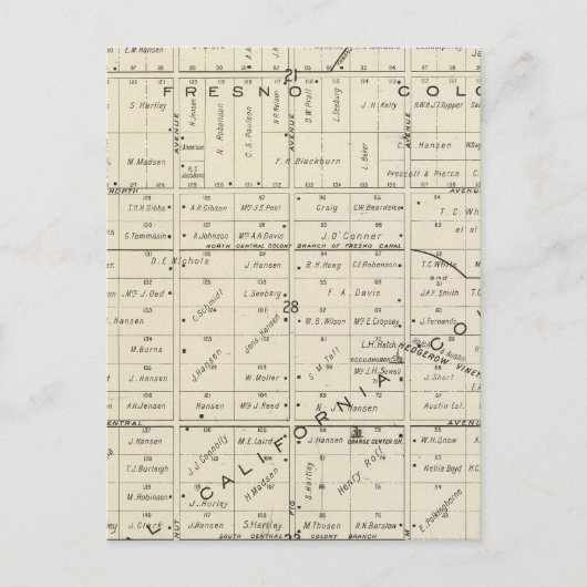 Fresno County Briefkaart (Voorkant)