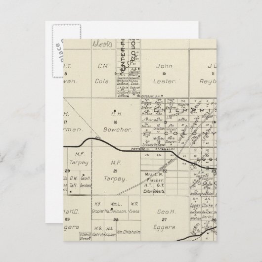 Fresno County, California 4 Briefkaart (Voorkant / Achterkant)