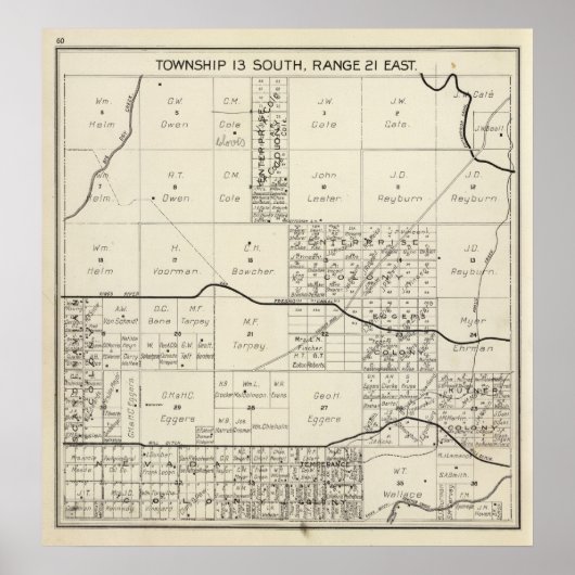 Fresno County, California 4 Poster (Voorkant)