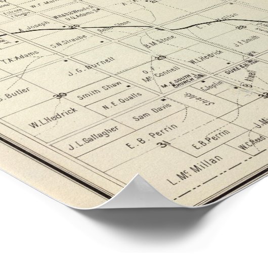 Fresno County, Californië 12 Poster (Hoek)