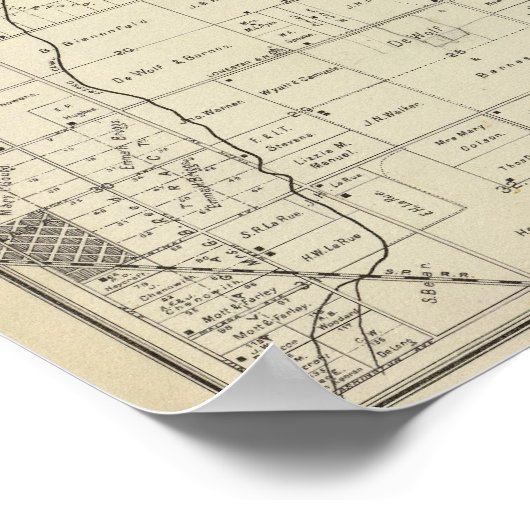 Fresno County, Californië 13 Poster (Hoek)