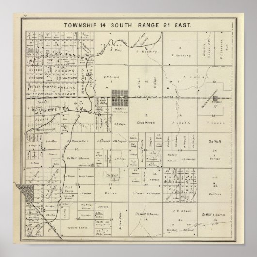 Fresno County, Californië 13 Poster (Voorkant)