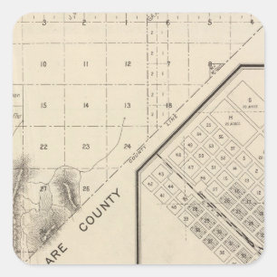 Fresno County, Californië 15 Vierkante Sticker