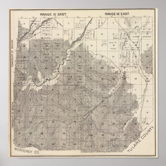 Fresno County, Californië 18 Poster (Voorkant)