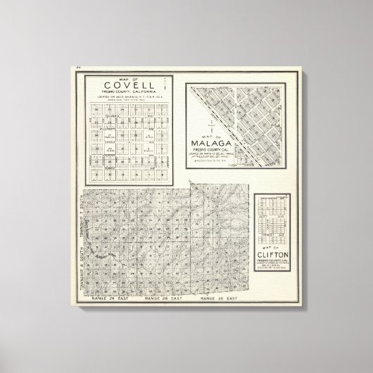 Fresno County, Californië 20 Canvas Afdruk (Voorkant)