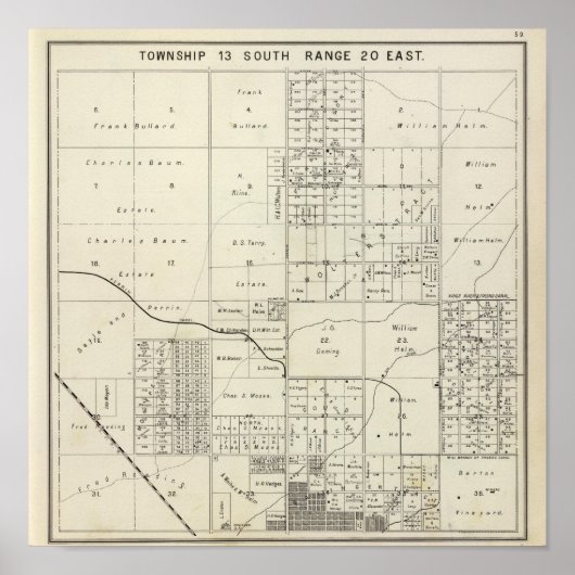 Fresno County, Californië 24 Poster (Voorkant)