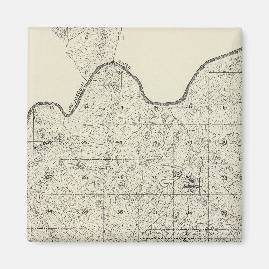 Fresno County, Californië 28 Magneet (Voorkant)