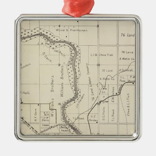 Fresno County, Californië 2 Metalen Ornament (Voorkant)