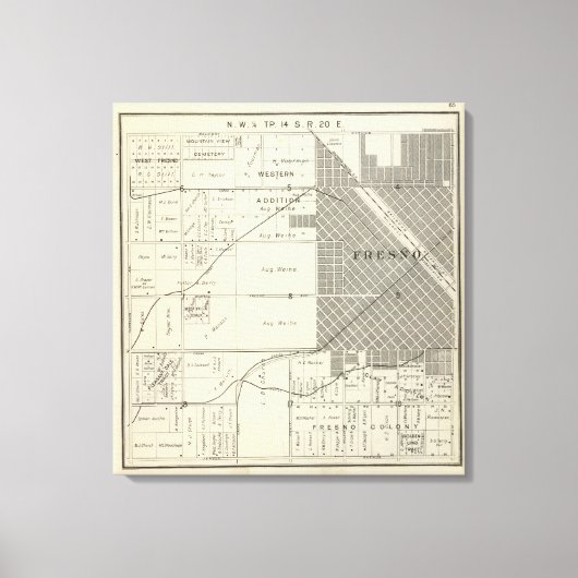 Fresno County, Californië 32 Canvas Afdruk (Voorkant)