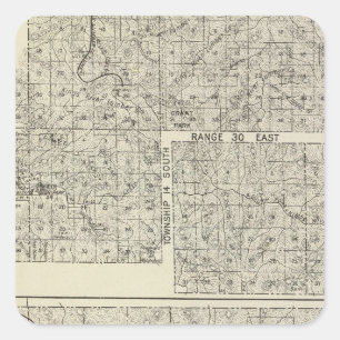 Fresno County, Californië 32 Vierkante Sticker