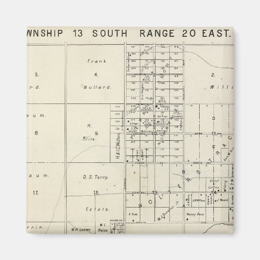 Fresno County, Californië 34 Magneet (Voorkant)