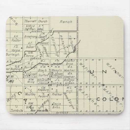 Fresno County, Californië 35 Muismat (Voorkant)