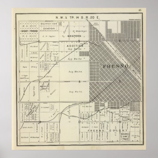 Fresno County, Californië 7 Poster (Voorkant)