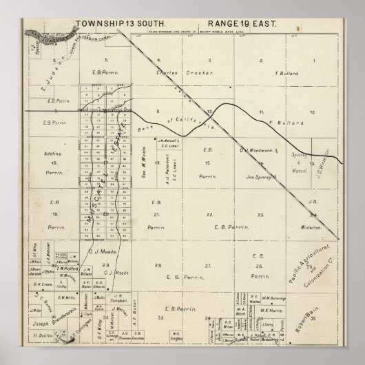 Fresno County, Californië 7 Poster (Voorkant)