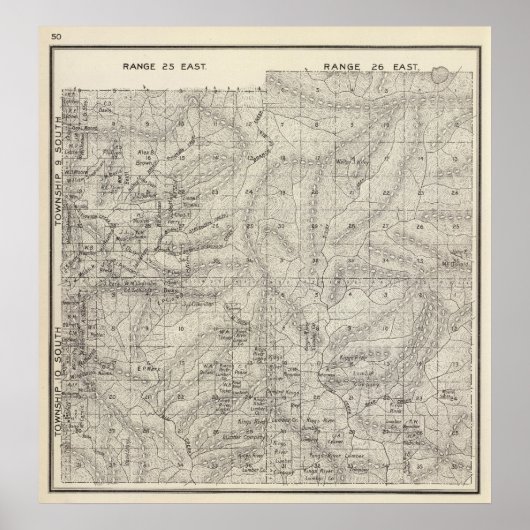 Fresno County, Californië 9 Poster (Voorkant)