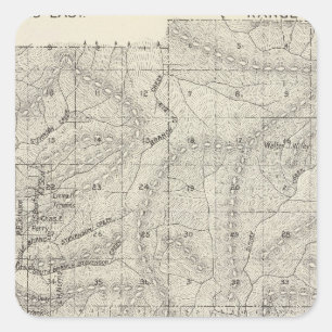 Fresno County, Californië 9 Vierkante Sticker