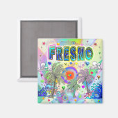 Fresno Deep Dream Magnet (Voorkant / Achterkant)
