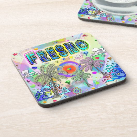Fresno Deep Dream Onderzetter (Linkerzijde)