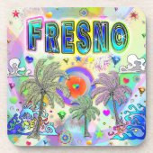 Fresno Deep Dream Onderzetter (Voorkant)