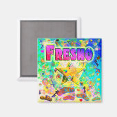 Fresno Epoch Hour Magneet (Voorkant / Achterkant)