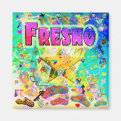 Fresno Epoch Hour-magneet Magneet (Voorkant)