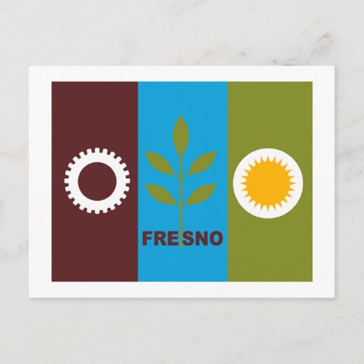Fresno Flag Briefkaart (Voorkant)