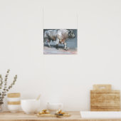 Fresno Galloway Bull Poster (Keuken)