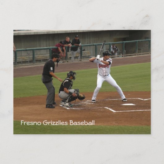 Fresno Grizzlies Baseball Briefkaart (Voorkant)