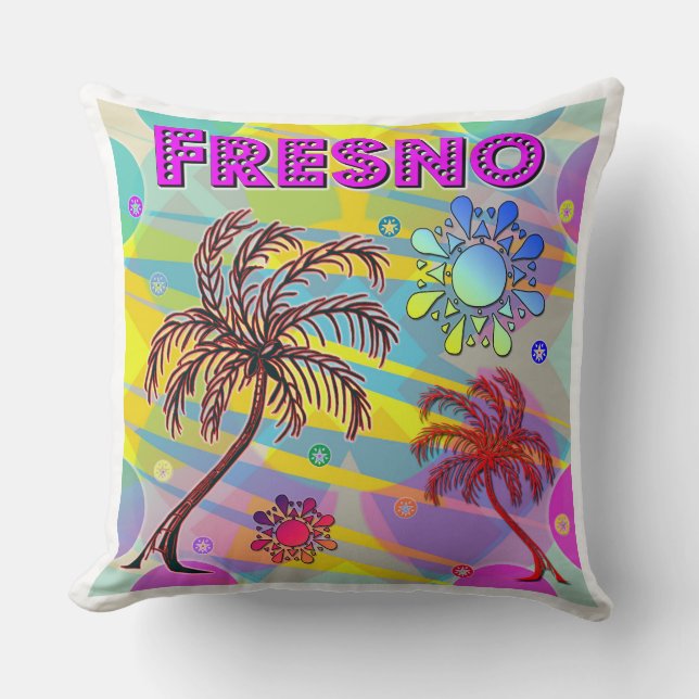 Fresno Happy en Hope Pillow Kussen (Voorkant)