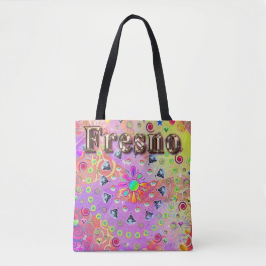 Fresno Lucky Golden Canvas tas (Voorkant)
