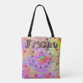 Fresno Lucky Golden Canvas tas (Achterkant)