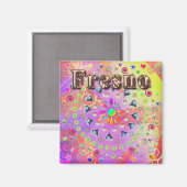 Fresno Lucky Golden Magnet (Voorkant / Achterkant)