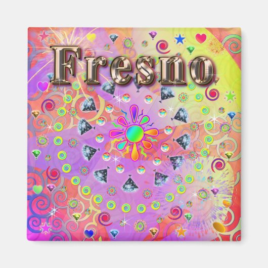 Fresno Lucky Golden Magnet (Voorkant)