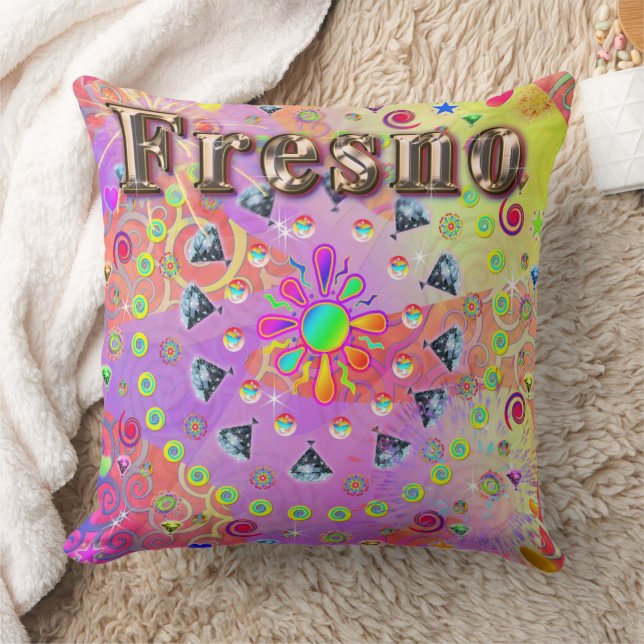 Fresno Lucky Golden Pillow Kussen (Deken)
